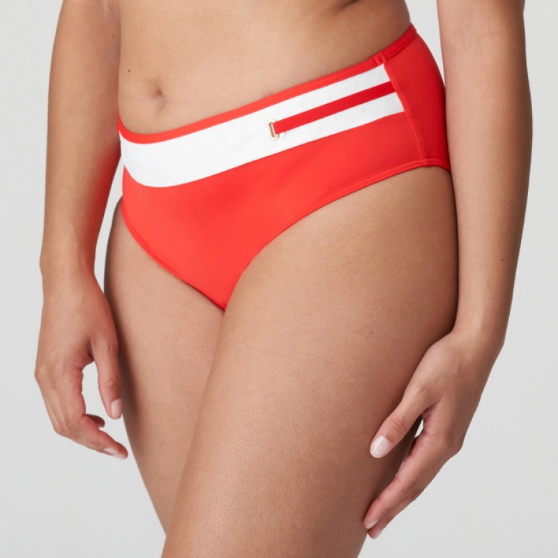 Prima Donna Swim Istres Bikinipohjat Valkoinen Punainen | UBWEAQ216