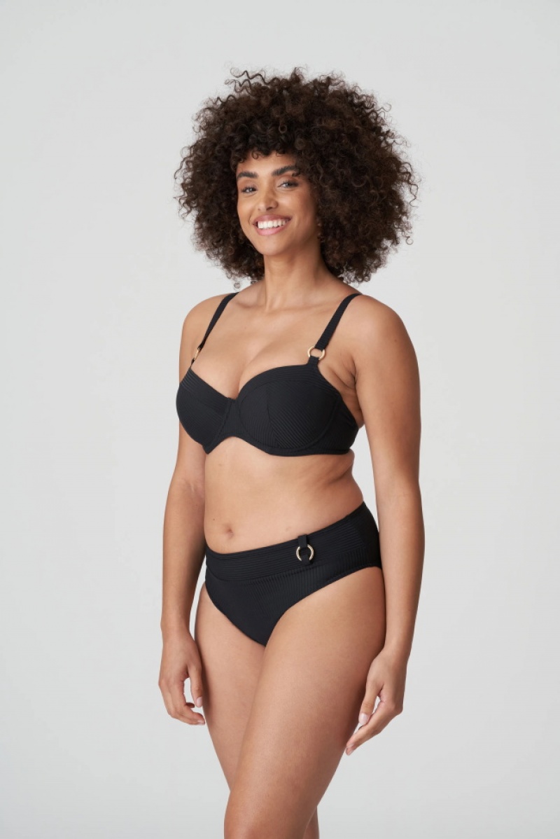 Prima Donna Swim Sahara Bikini Topit Mustat | FIZMQV024